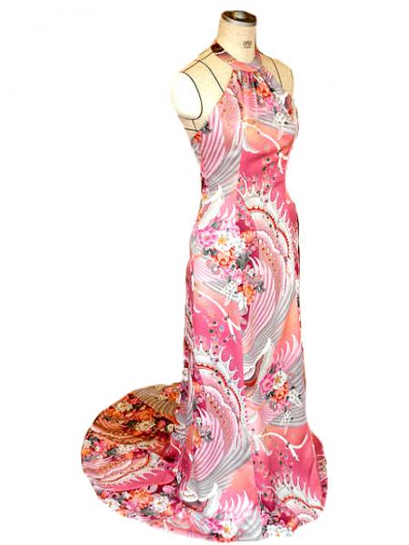 Kimono Dress Pink Furisode [Floral]6