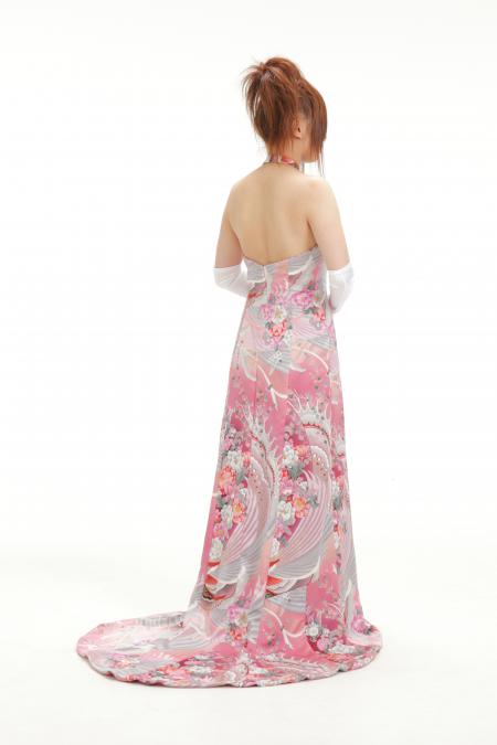 Kimono Dress Pink Furisode [Floral]3