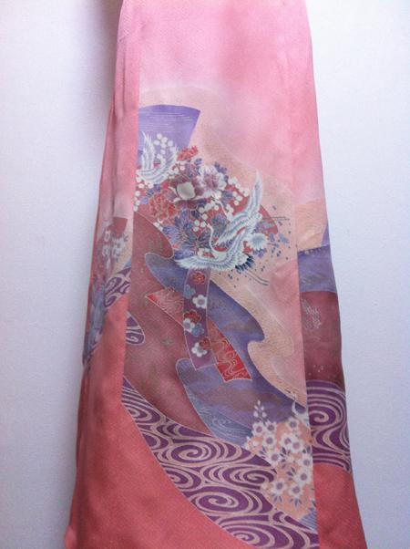 Kimono Dress Pink Tsukesage [Fan]2