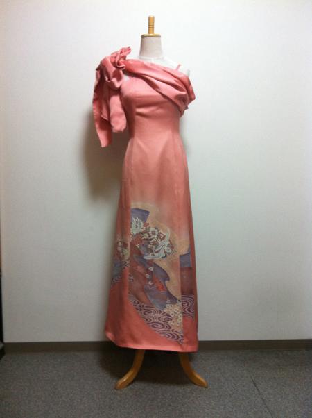 Kimono Dress Pink Tsukesage [Fan]5