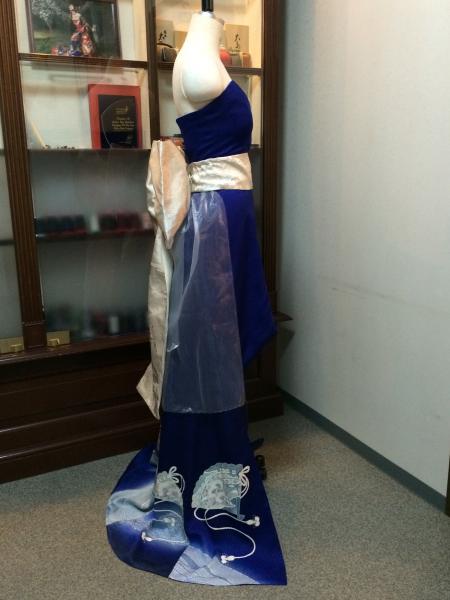 Kimono Dress Blue Tsukesage [Fan]21