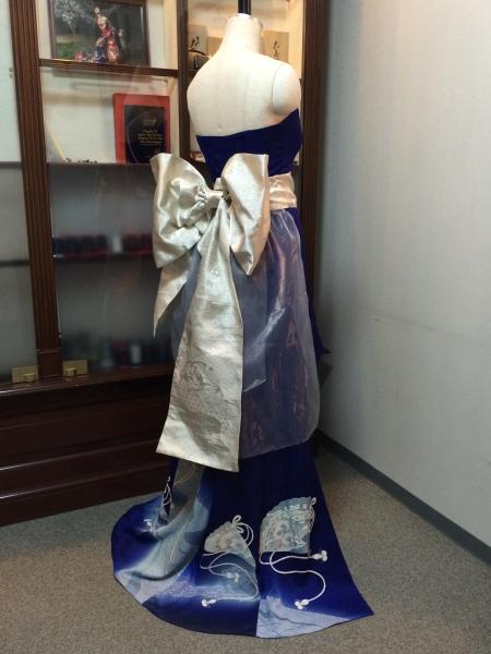Kimono Dress Blue Tsukesage [Fan]22