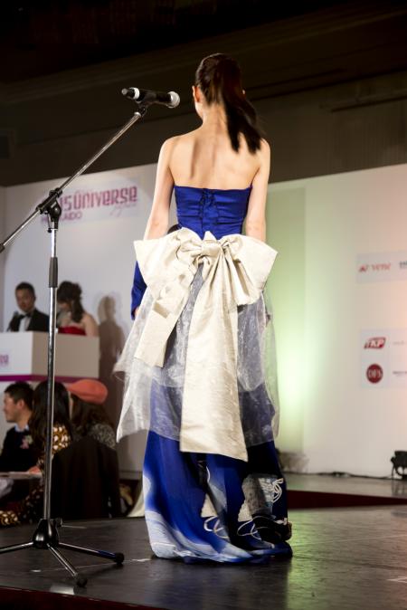 Kimono Dress Blue Tsukesage [Fan]37