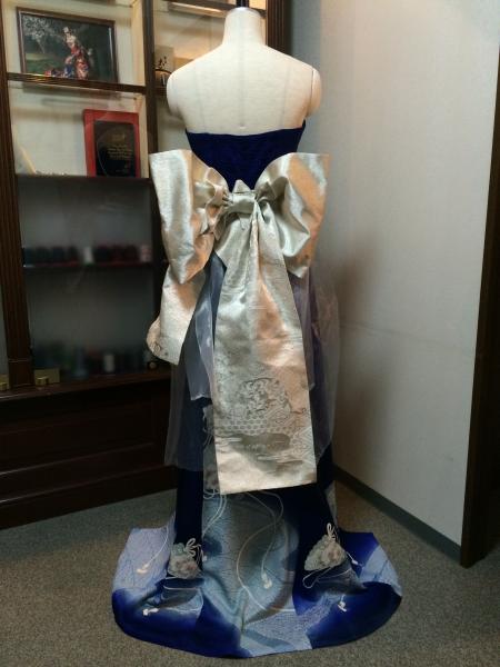 Kimono Dress Blue Tsukesage [Fan]5