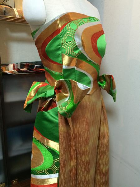 Kimono Dress Orange Komon5