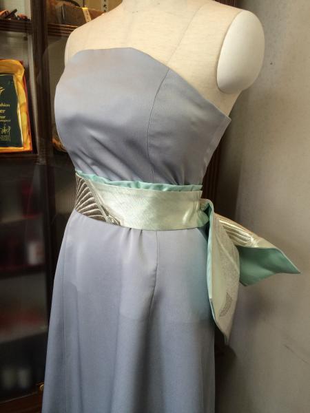 Kimono Dress Gray Tsukesage18