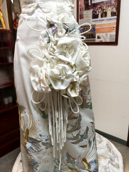 Kimono Dress White Uchikake & White kimono [Crane]9