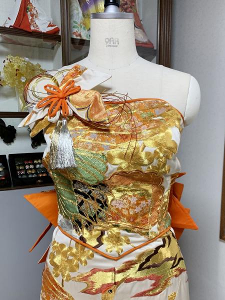 Japanese Kimono Dress Uchikake [Crane]61