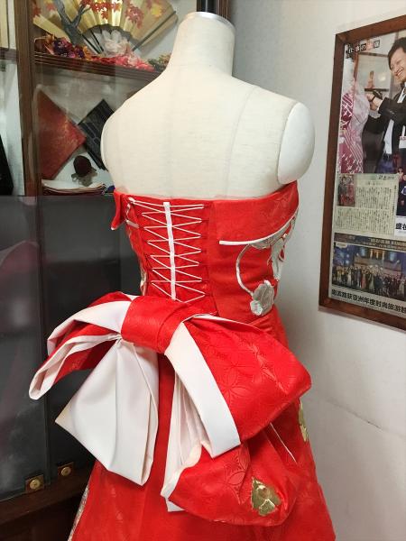 Kimono Dress Red Uchikake [Floral]12
