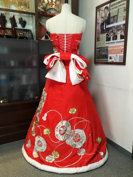 Kimono Dress Red Uchikake [Floral]13