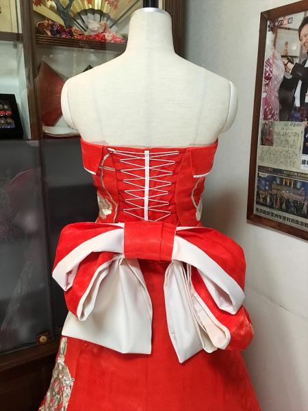 Kimono Dress Red Uchikake [Floral]14