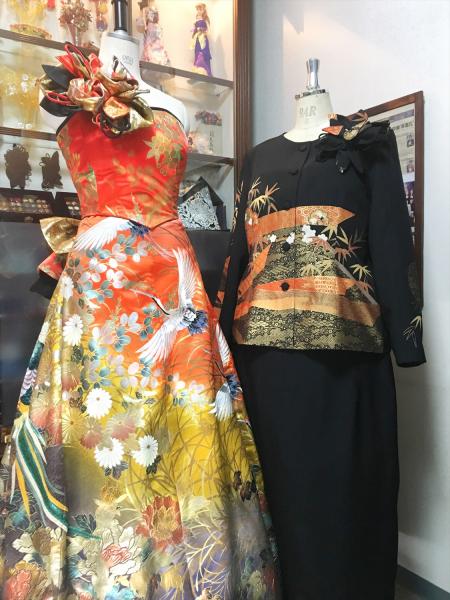 Japanese Kimono Dress Uchikake [Crane]36