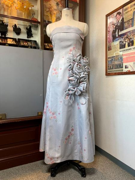 Japanese Kimono Dress Komon [Floral]5