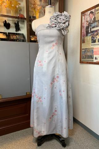 Japanese Kimono Dress Komon [Floral]