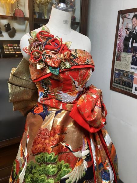 Kimono Dress Uchikake [Crane]12