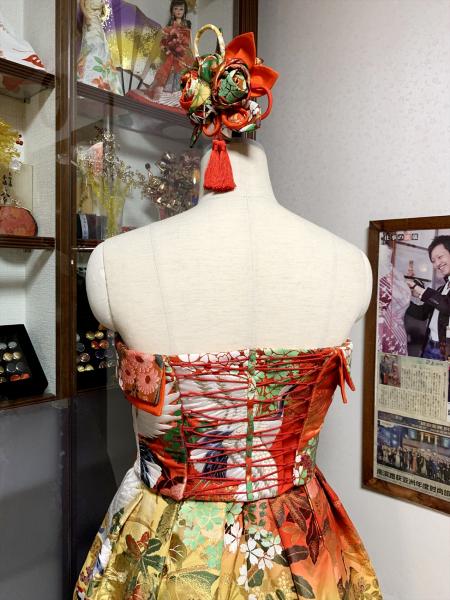 Kimono Dress Uchikake [Crane,Floral]23