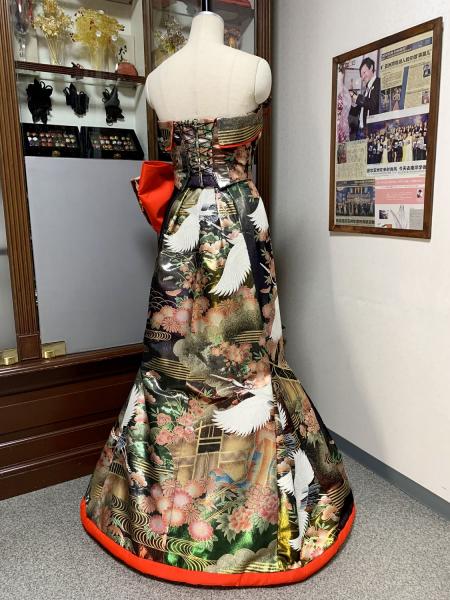 Japanese Kimono Dress Uchikake [Crane]10