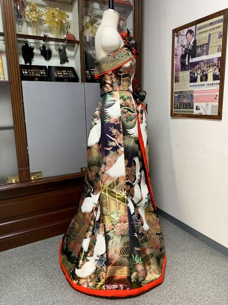 Japanese Kimono Dress Uchikake [Crane]12