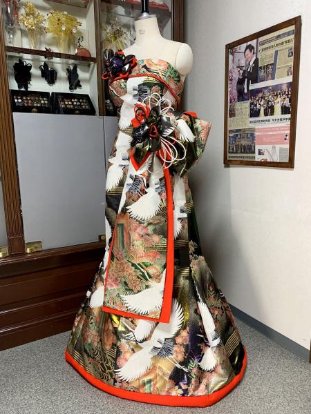 Japanese Kimono Dress Uchikake [Crane]5
