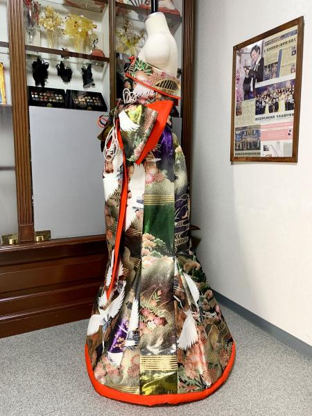 Japanese Kimono Dress Uchikake [Crane]7
