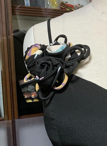 Japanese Kimono Dress Tomesode Two piece [Floral]13