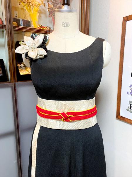 Japanese Kimono Dress Tomesode Two piece [Floral]2