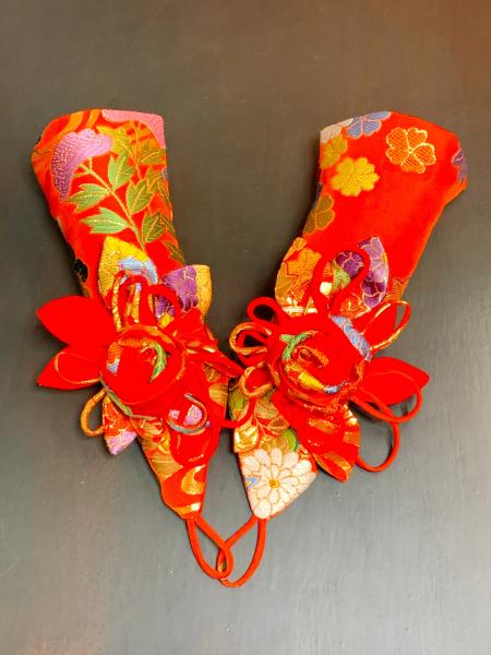 Japanese Kimono Dress Uchikake [Bird,Floral]16