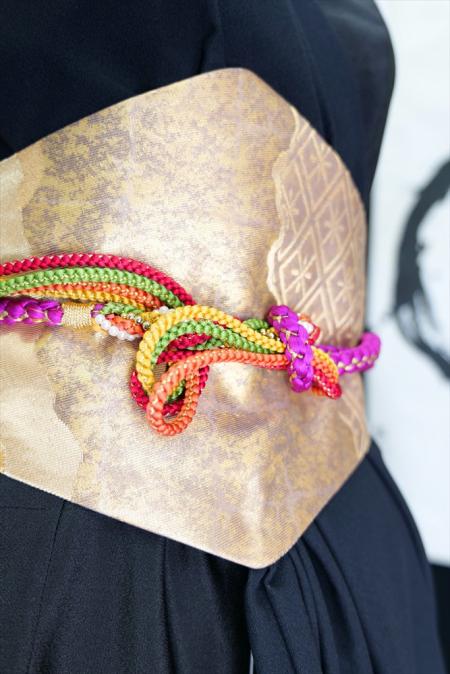 着物ドレス 黒・水色 留袖 ワンピース [鶴]16