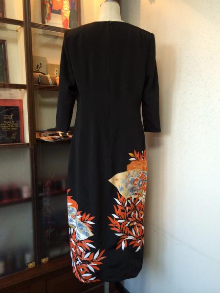 Tomesode Dress Black One piece type [Fan]15