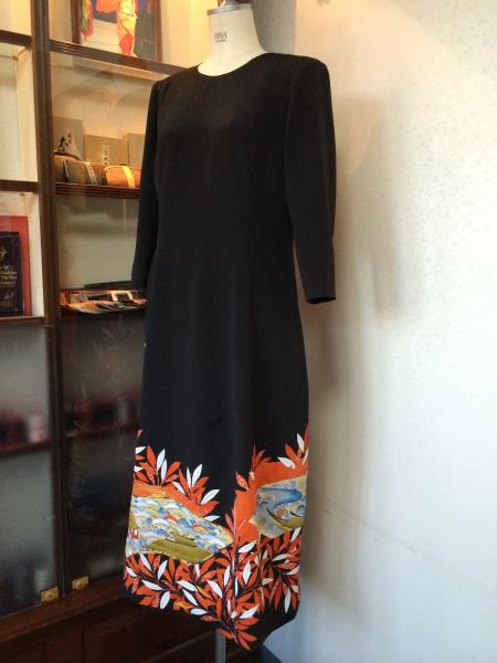 Tomesode Dress Black One piece type [Fan]25