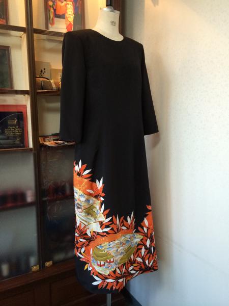 Tomesode Dress Black One piece type [Fan]5