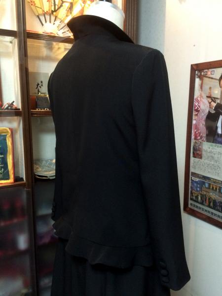 留袖ドレス 黒 [鶴、花]15