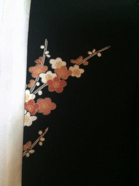 留袖ドレス 黒 [鶴、花]32