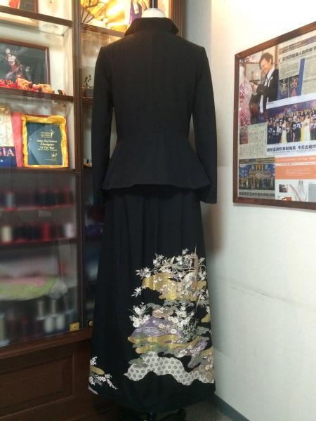 留袖ドレス 黒 2ピースタイプ [風景]10