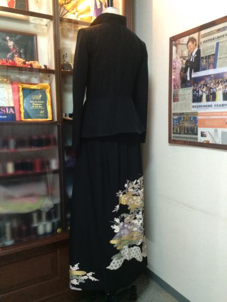 留袖ドレス 黒 2ピースタイプ [風景]8