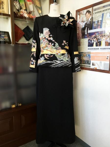 Tomesode Dress Black Two piece [Fan]1