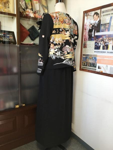 Tomesode Dress Black Two piece [Fan]12