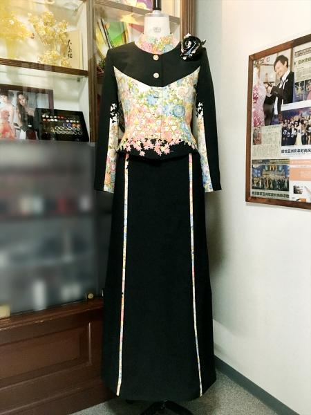 Tomesode Dress Black One piece type [Floral]18