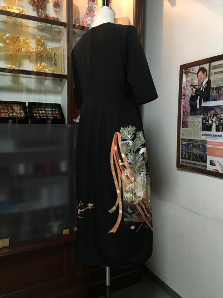 Tomesode Dress Black One piece type [Floral]11