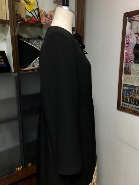 Tomesode Dress Black One piece type [Floral,Fan]7