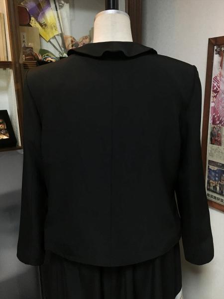 留袖ドレス 黒 2ピースタイプ [鶴]13