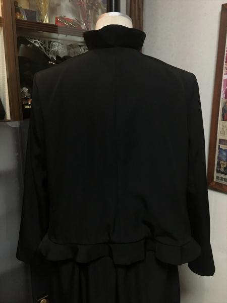留袖ドレス 黒 2ピース [花]13