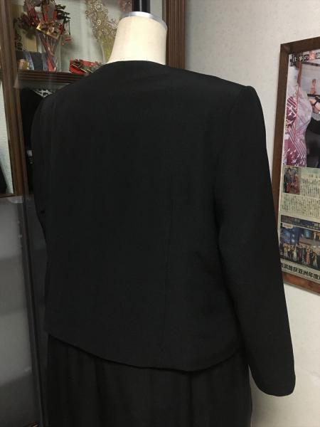留袖ドレス 黒 2ピース [花]11