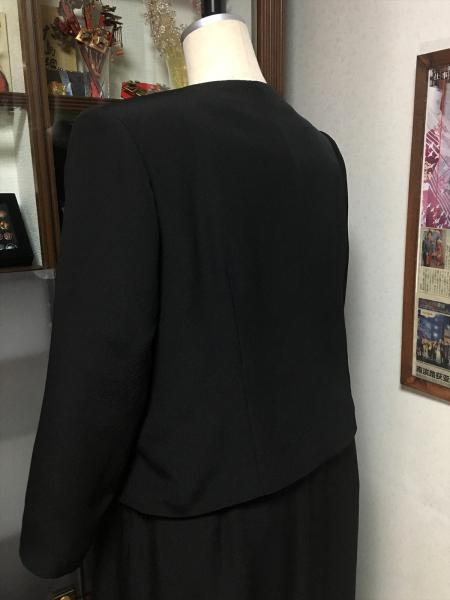 留袖ドレス 黒 2ピース [花]7