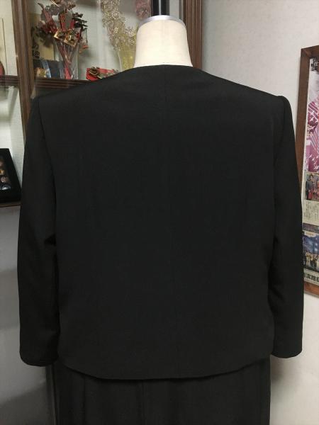 留袖ドレス 黒 2ピース [花]9