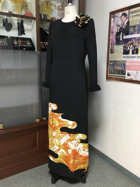 Tomesode Dress One piece [Phoenix Floral]17