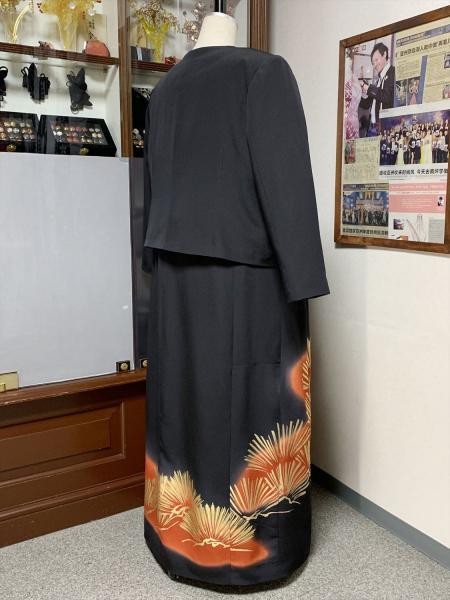 Japanese Tomesode Dress Two piece [Crane]12