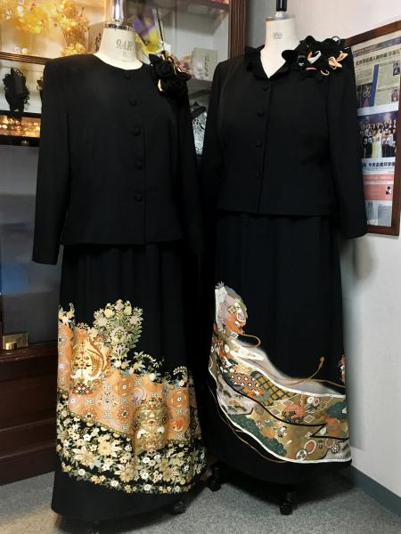Japanese Tomesode Dress Two piece [Fan]20