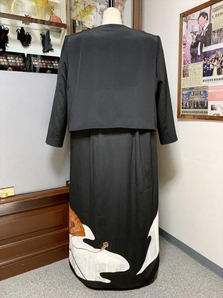 Japanese Tomesode Dress Two piece [Fan]12
