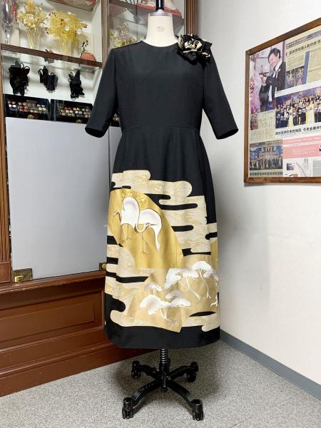 Japanese Tomesode Dress One piece [Crane]3